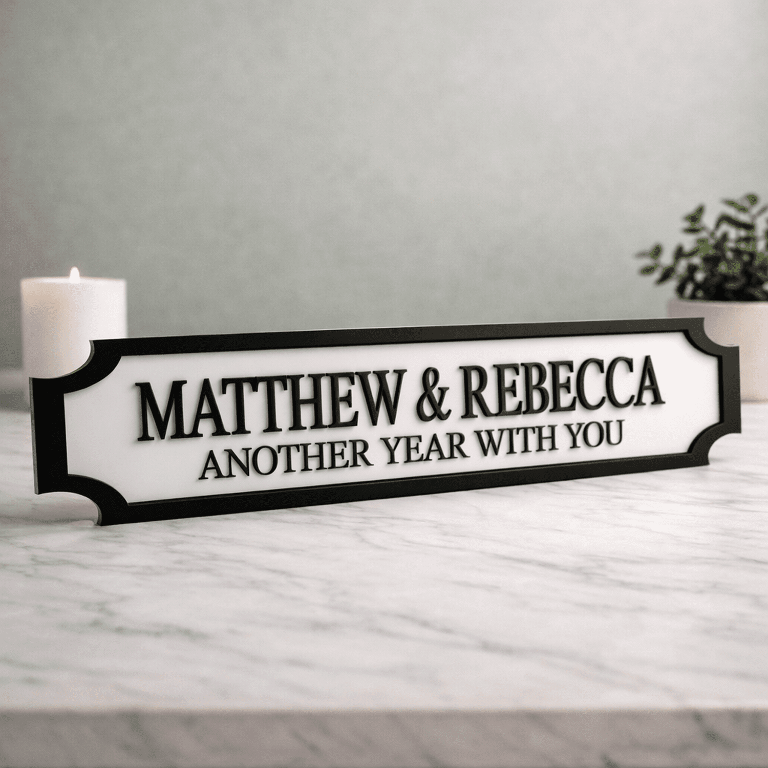 Personalised Valentine’s Street Sign – Couples Anniversary Gift The Crafty Bonobo 1