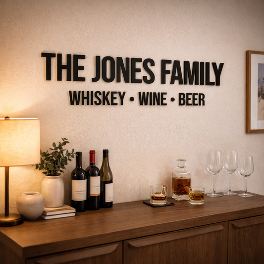 Personalised Home Bar Sign