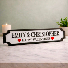 Personalised Valentine’s Street Sign – Anniversary Couples Gift The Crafty Bonobo 3