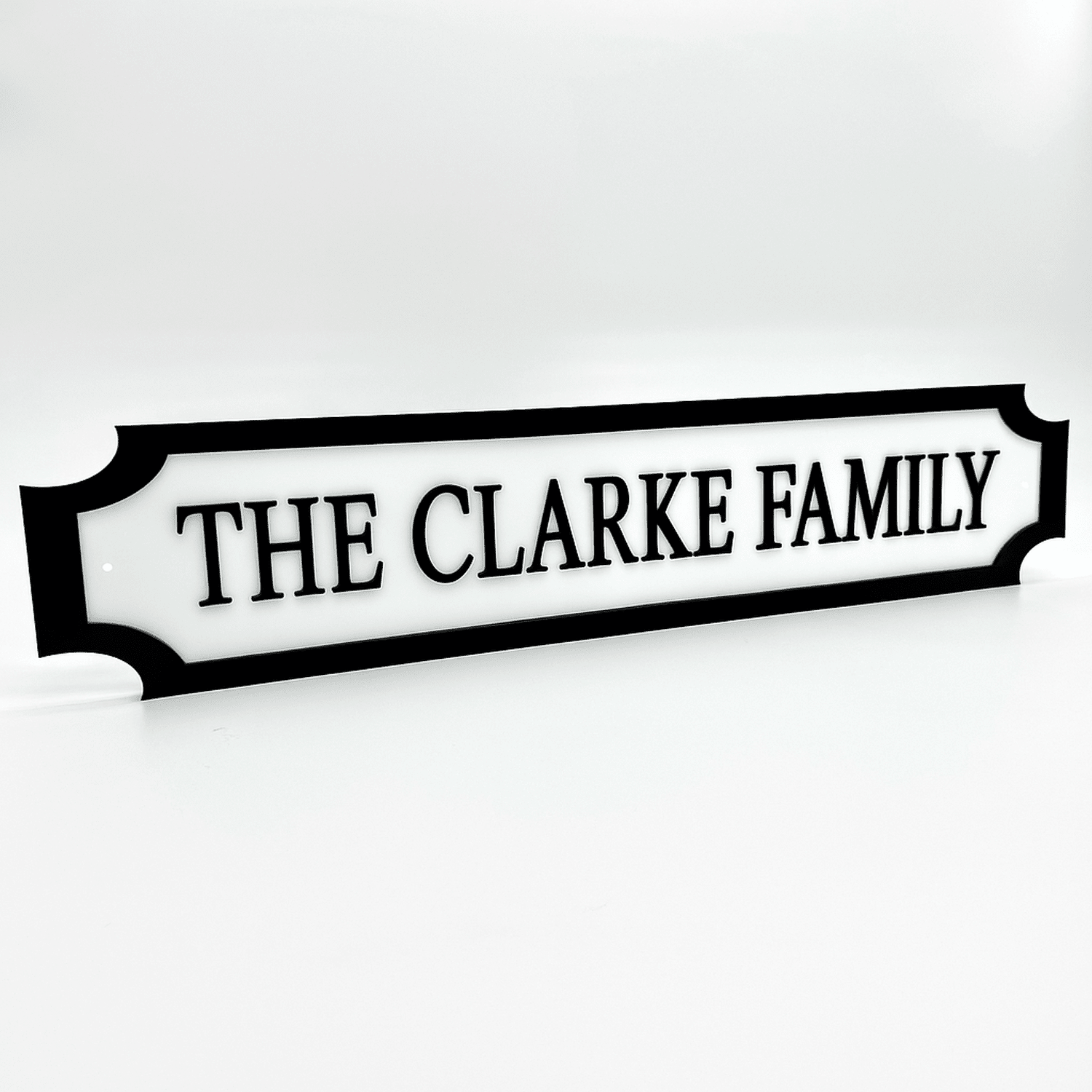 Family Name Sign – Custom 3D Acrylic Street Sign | Personalised Family Home Decor The Crafty Bonobo 1