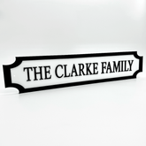 Family Name Sign – Custom 3D Acrylic Street Sign | Personalised Family Home Decor The Crafty Bonobo 1