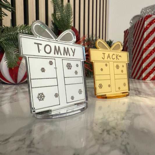 Personalised Christmas Gift Place Name / Standing Ornament The Crafty Bonobo 1