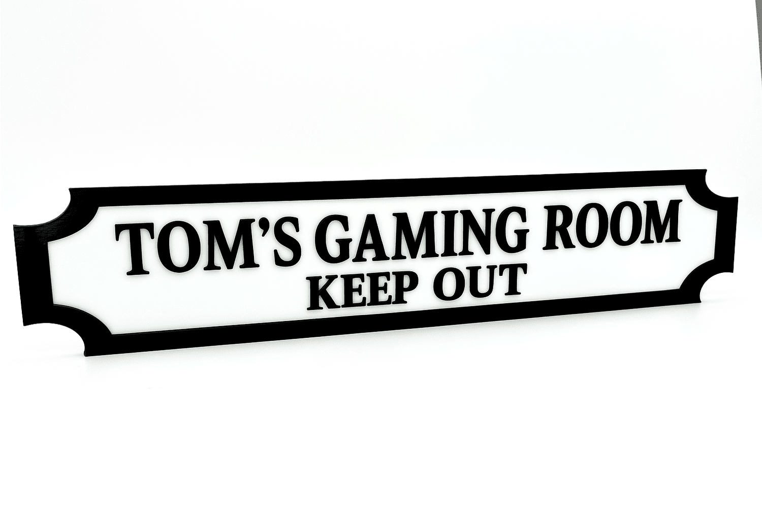 Personalised Gaming Room – Keep Out – Custom 3D Acrylic Street Sign | Personalised Gaming Decor The Crafty Bonobo 1