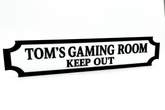 Personalised Gaming Room – Keep Out – Custom 3D Acrylic Street Sign | Personalised Gaming Decor The Crafty Bonobo 1