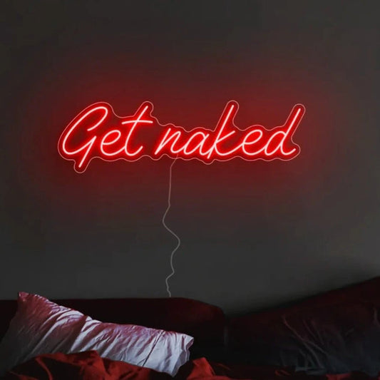 Get Naked Neon Sign The Crafty Bonobo Neon Sign 1