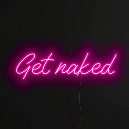 Get Naked Neon Sign The Crafty Bonobo Neon Sign 2