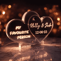 Personalised LED Heart Sign – Valentine’s Couples Gift The Crafty Bonobo 5