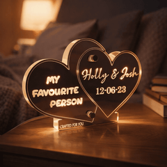 Personalised LED Heart Sign – Valentine’s Couples Gift The Crafty Bonobo 6