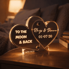 Personalised LED Heart Sign – Valentine’s Couples Gift The Crafty Bonobo 3