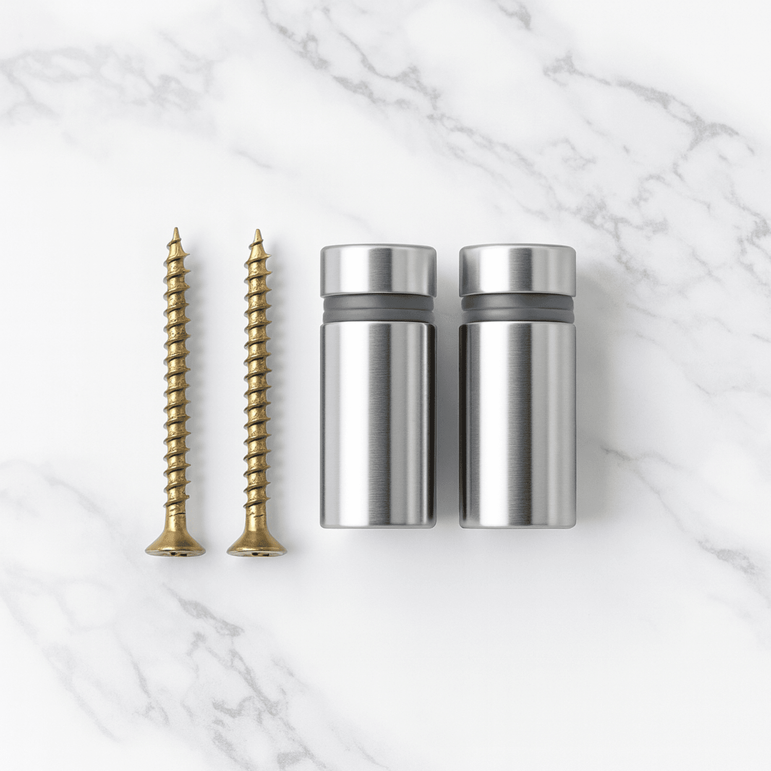 Stainless Steel Standoff Fixings Set of 2 – With Screws The Crafty Bonobo 1