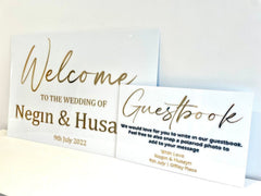 Luxury Welcome Wedding Sign | Wedding Decor The Crafty Bonobo Wedding Decor 2