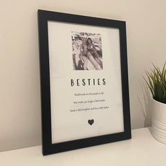 Personalised Photo Bestie Frame | Best Friend Frame The Crafty Bonobo Personalised Photo Frame 1