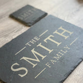 Personalised Slate Placemats & Coasters – Custom Engraved Natural Slate Tableware The Crafty Bonobo Slate Placemat 1