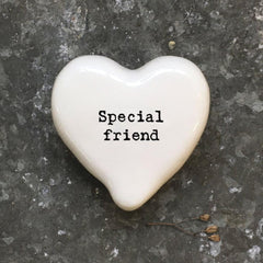 🤍 Porcelain Pocket Heart – Special Friend The Crafty Bonobo 1