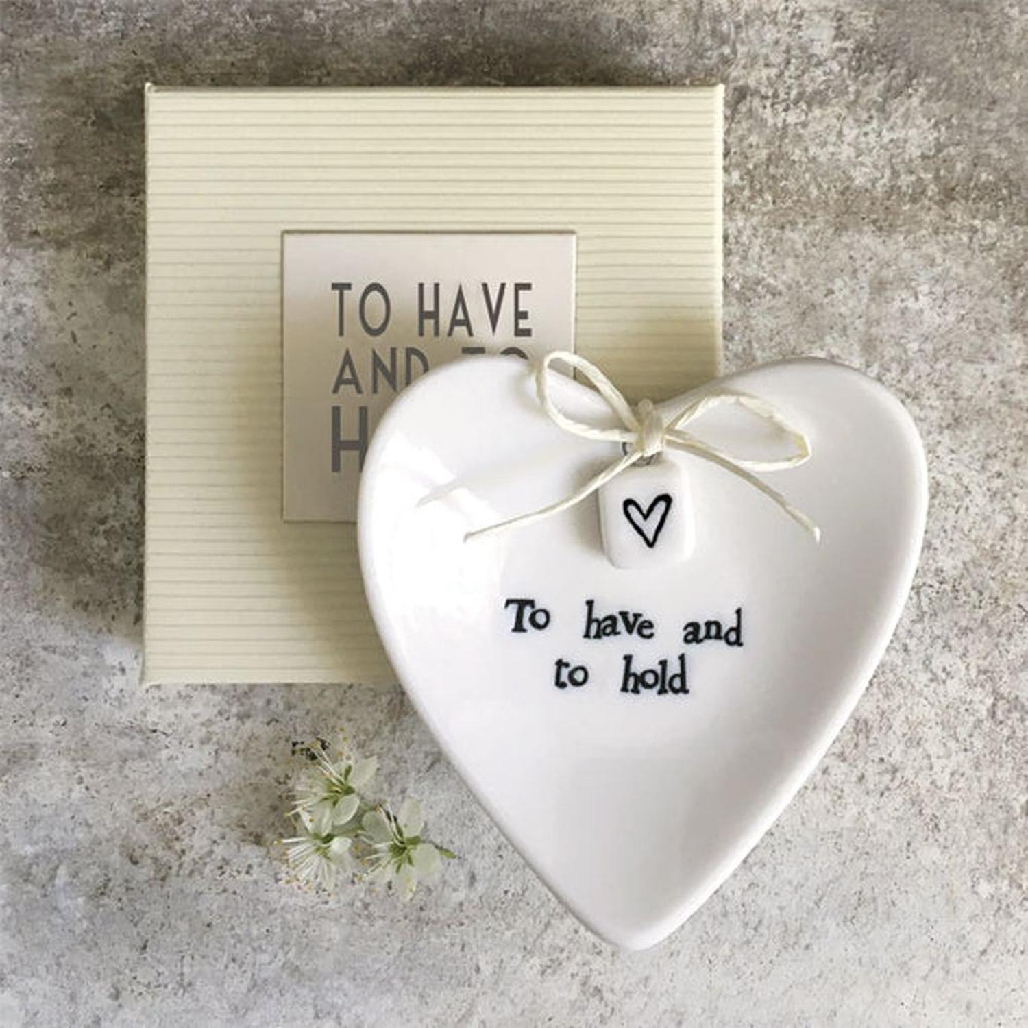 🤍 Porcelain Ring Dish – To Have and To Hold The Crafty Bonobo 1