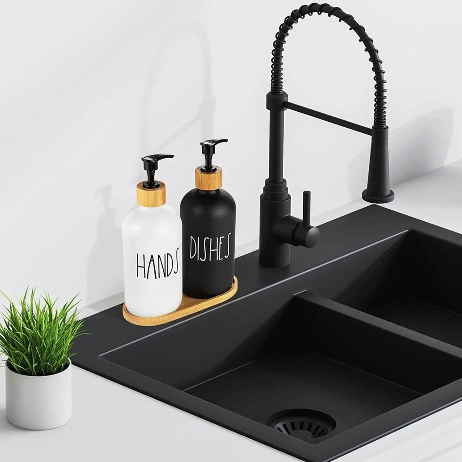 Refillable Glass Soap Dispenser Set The Crafty Bonobo 5