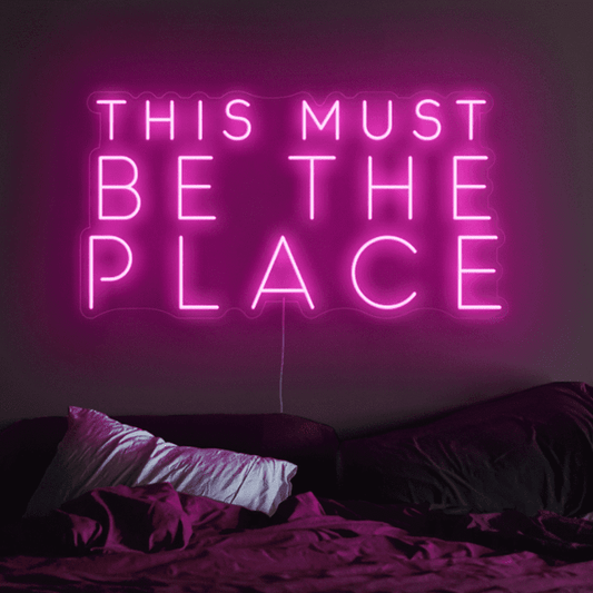 This Must Be The Place Neon Sign The Crafty Bonobo Neon Sign 2