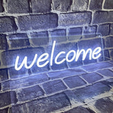 Welcome Neon Sign The Crafty Bonobo Neon Sign 1