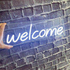 Welcome Neon Sign The Crafty Bonobo Neon Sign 4
