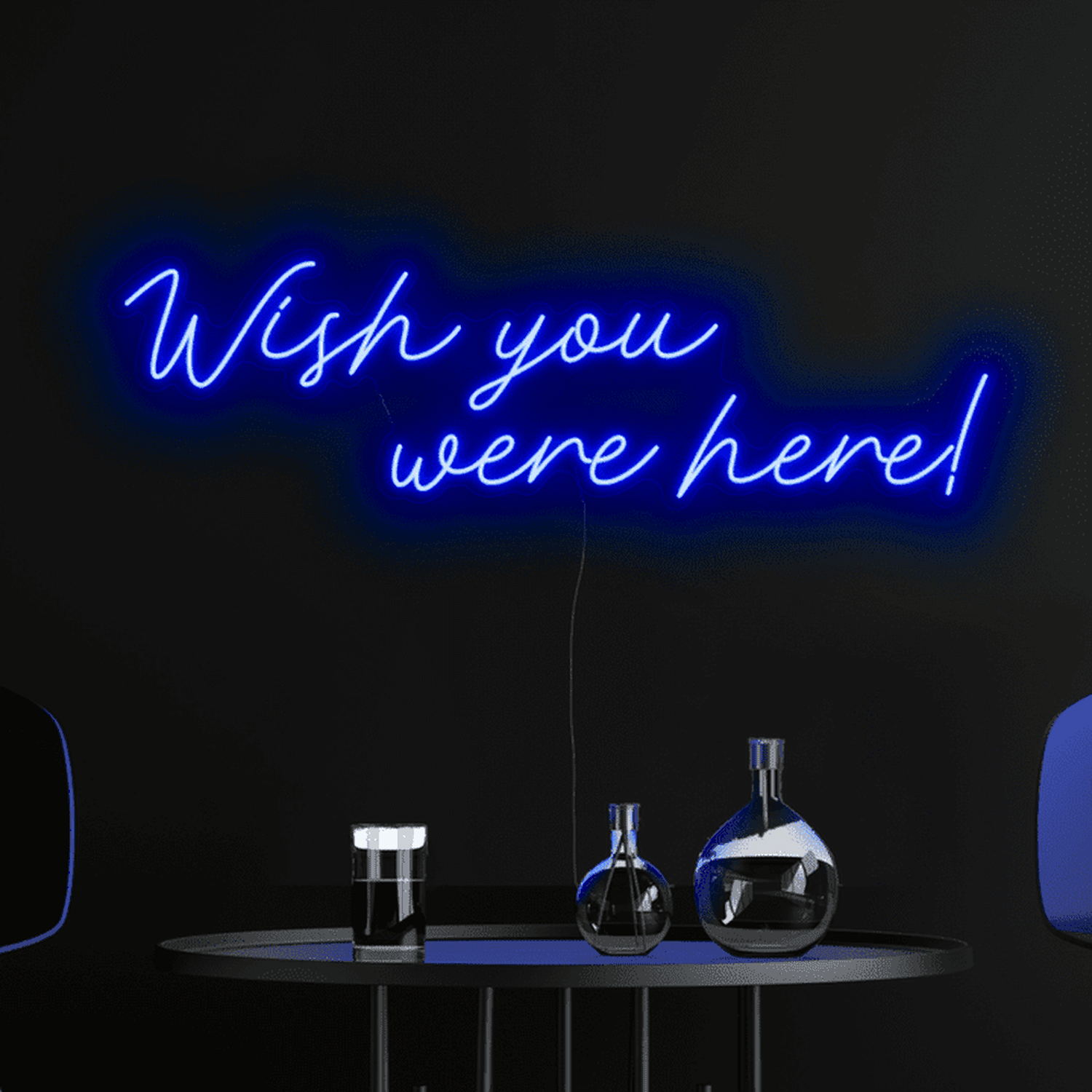 Wish You Were Here Neon Sign The Crafty Bonobo Neon Sign 2