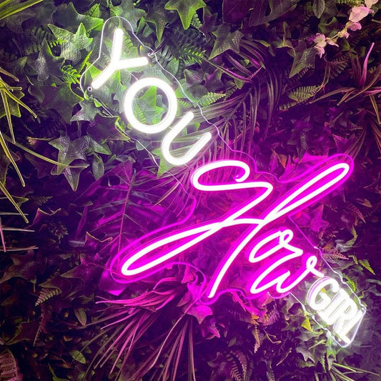 You Glow Girl Neon Sign The Crafty Bonobo Neon Sign 1