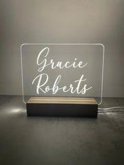 Custom Children’s LED Night Lamp | Calligraphy Name The Crafty Bonobo LED Signs 3