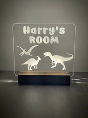 Custom Children’s LED Night Lamp | Dinosaur The Crafty Bonobo LED Signs 3