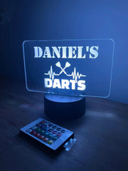 Custom Darts Name LED Sign The Crafty Bonobo LED Signs 1