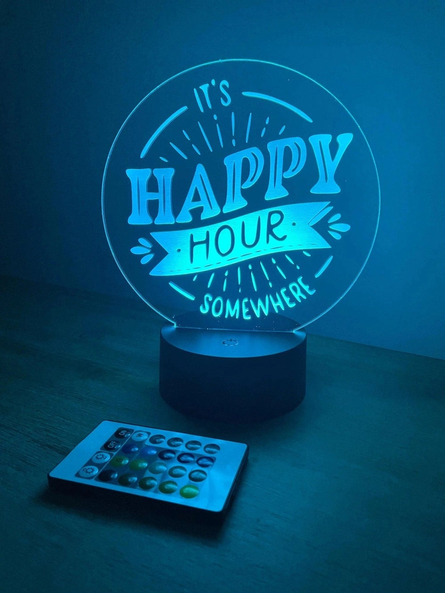Happy Hour Man Cave LED Bar Sign The Crafty Bonobo LED Signs 2