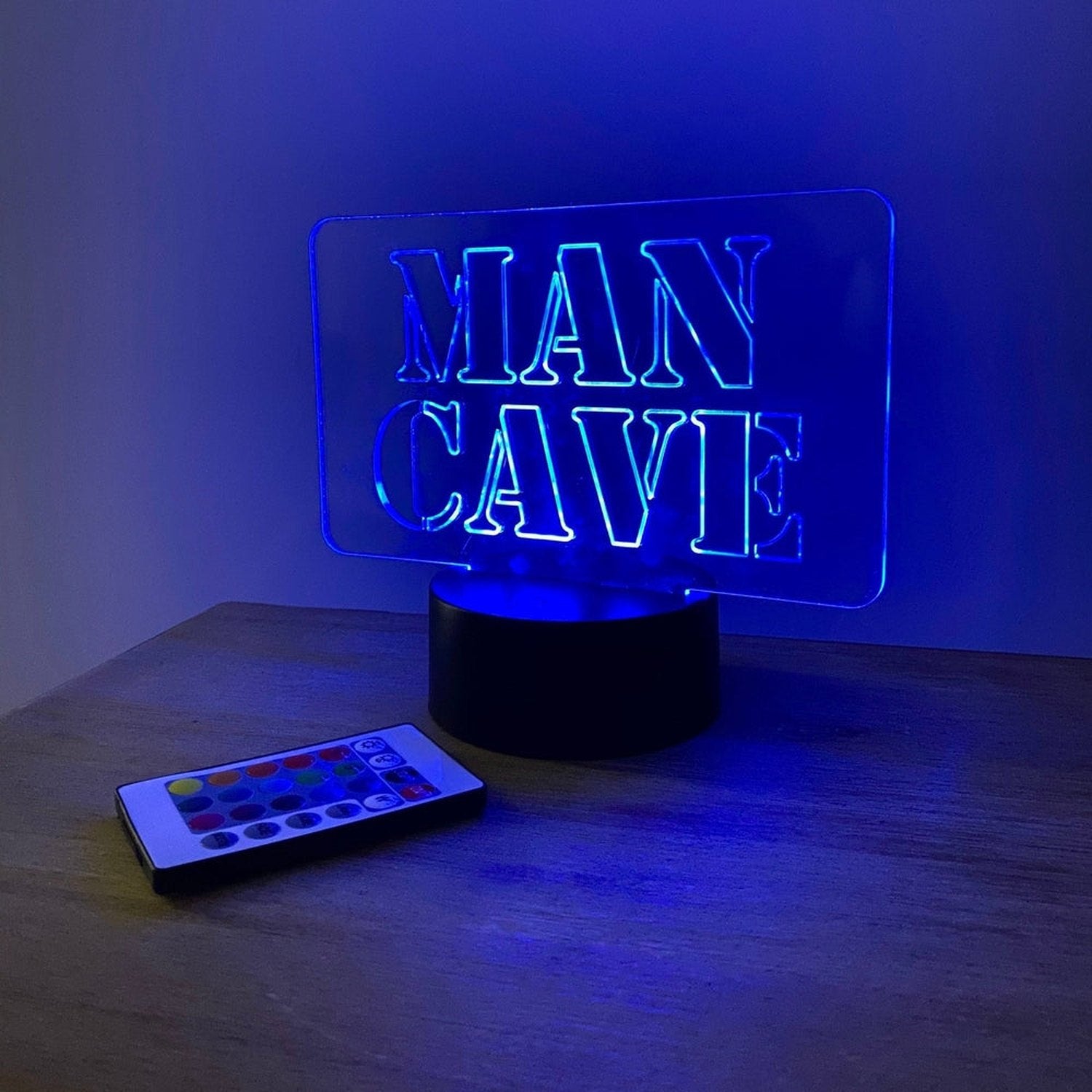Man Cave Acrylic LED Sign The Crafty Bonobo LED Signs 1
