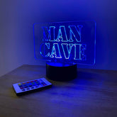 Man Cave Acrylic LED Sign The Crafty Bonobo LED Signs 1
