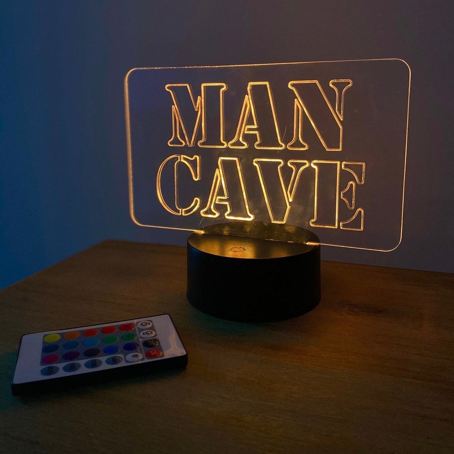 Man Cave Acrylic LED Sign The Crafty Bonobo LED Signs 2