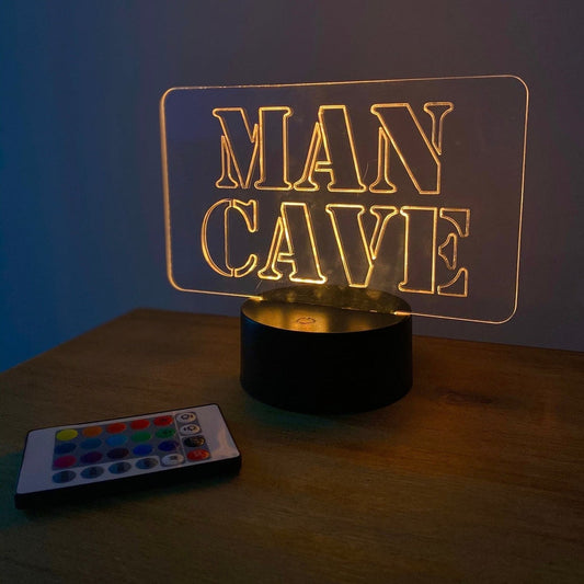 Man Cave Acrylic LED Sign The Crafty Bonobo LED Signs 2