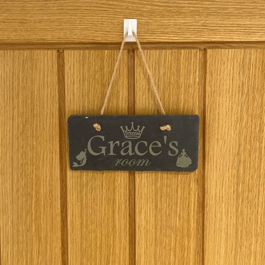 Personalised Bedroom Slate Sign The Crafty Bonobo Slate sign 1