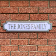 Personalised Family Name Street Sign – Custom Acrylic House Plaque for Home & Garden The Crafty Bonobo Street Sign 2