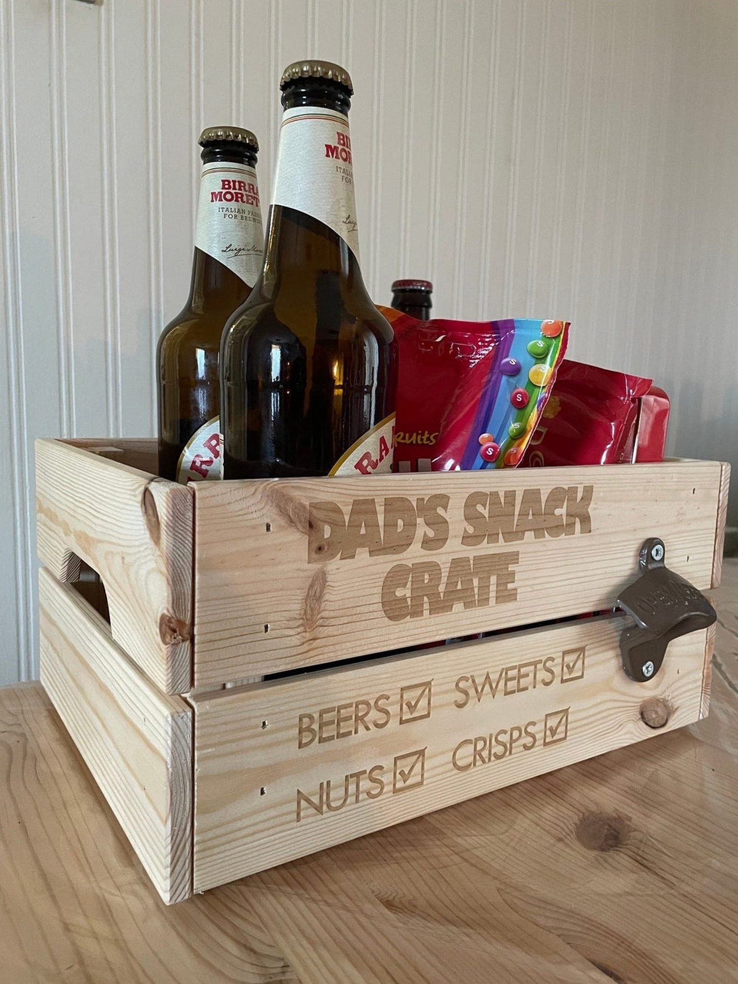 Personalised Snack Crate Storage Box The Crafty Bonobo Gift Crate 1