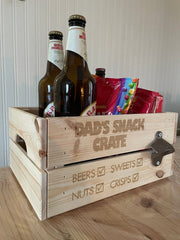 Personalised Snack Crate Storage Box The Crafty Bonobo Gift Crate 1