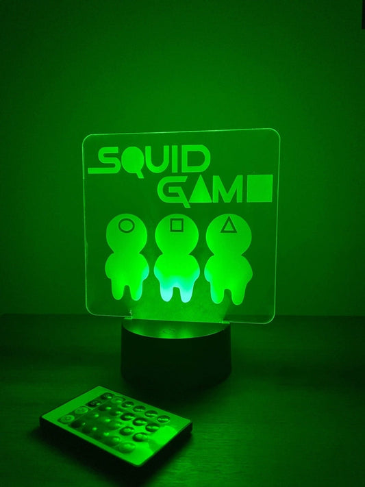 Personalised Squid Games LED Sign The Crafty Bonobo LED Signs 1