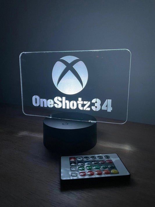 Personalised Xbox Gamer Tag LED Sign The Crafty Bonobo LED Signs 1