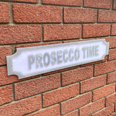 Prosecco Time Acrylic Street Sign – Personalised Bar, Home & Garden Wall Plaque The Crafty Bonobo Street Sign 1