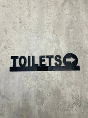 Toilets Arrow Acrylic Sign The Crafty Bonobo House Signs 1