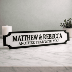 Personalised Valentine’s Street Sign – Couples Anniversary Gift The Crafty Bonobo 1