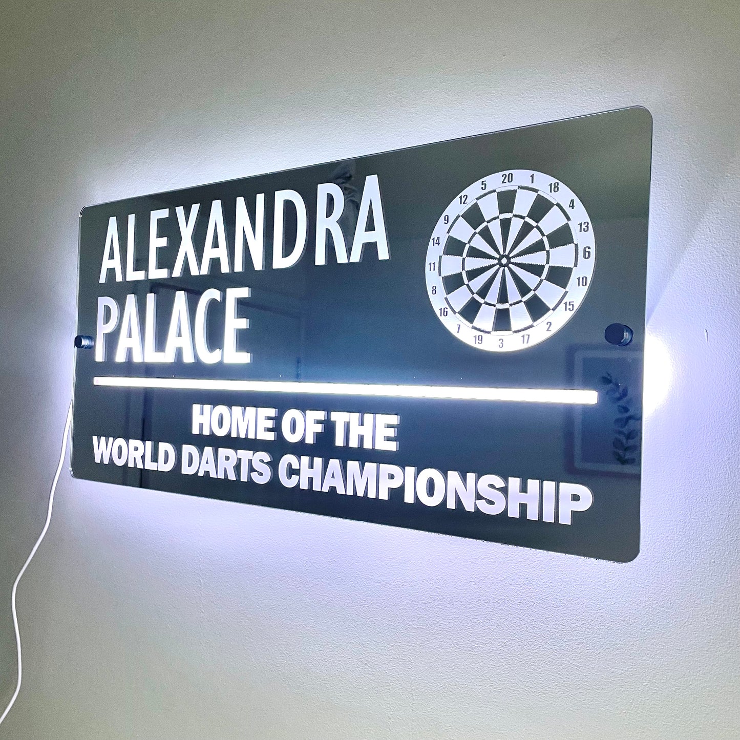 Alexandra Palace LED Mirror | Darts Sign