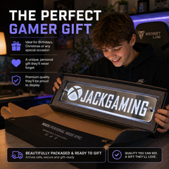 Personalised LED Username Mirror Sign | Social Media / Gaming Sign
