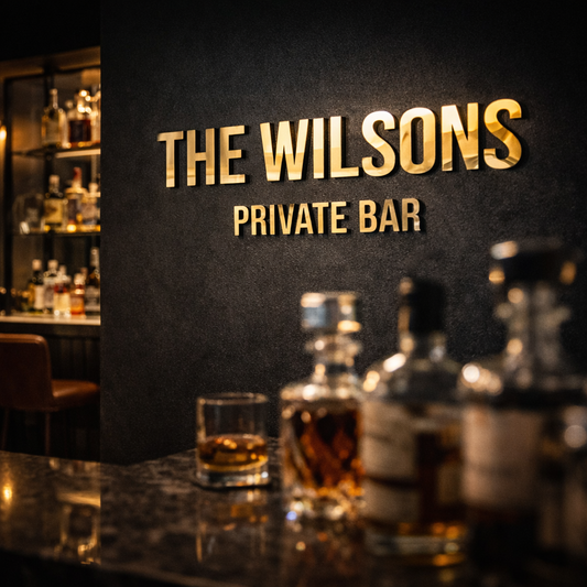 Personalised Home Bar Sign