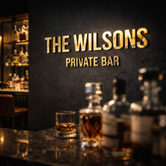 Personalised Home Bar Sign