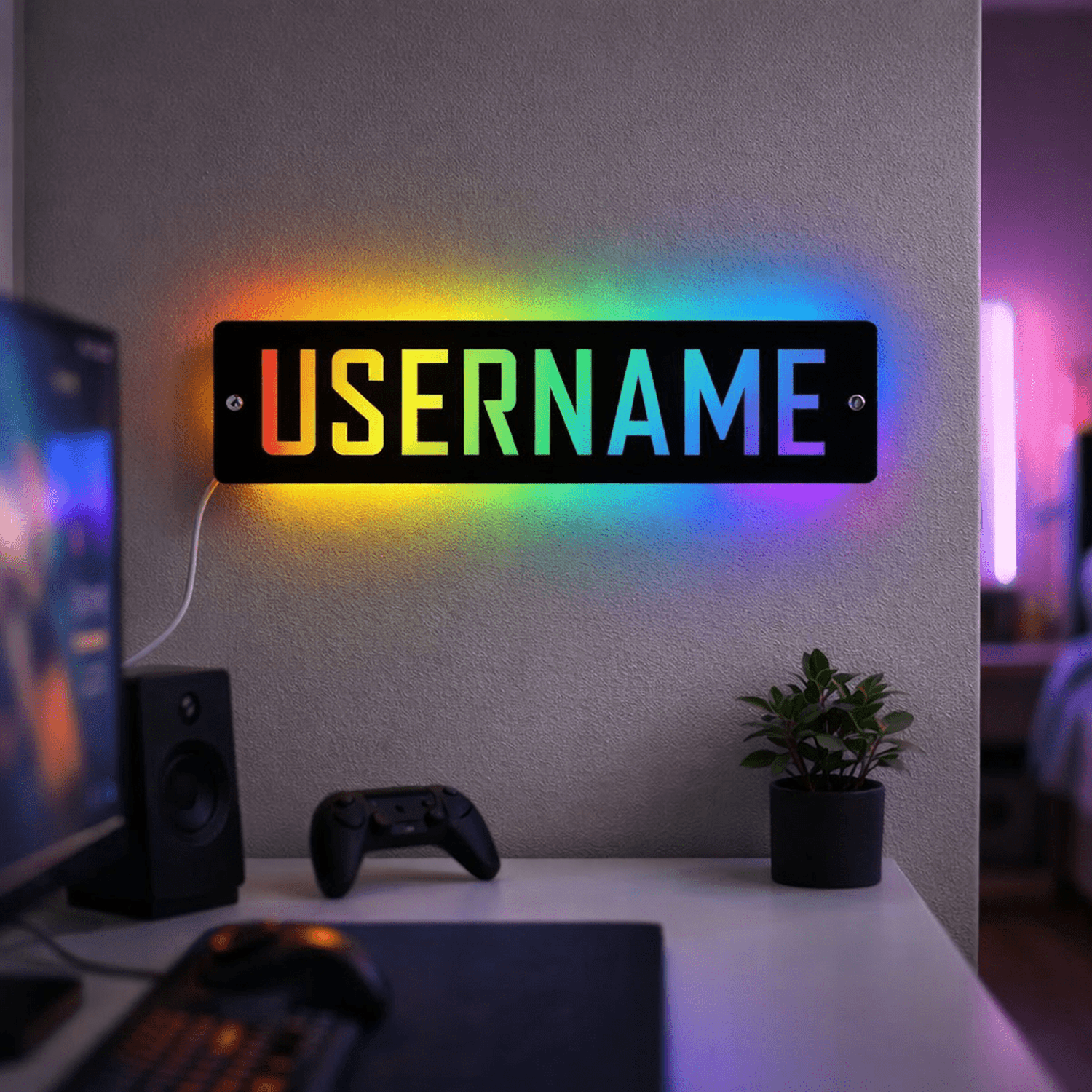 Personalised LED Username Sign | Gaming Decor | Streaming | Twitch The Crafty Bonobo LED Signs 2