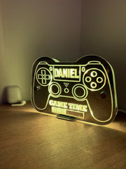 Personalised LED Game Controller Sign – Custom Name Gamer Light for Bedroom or Gaming Setup The Crafty Bonobo 4