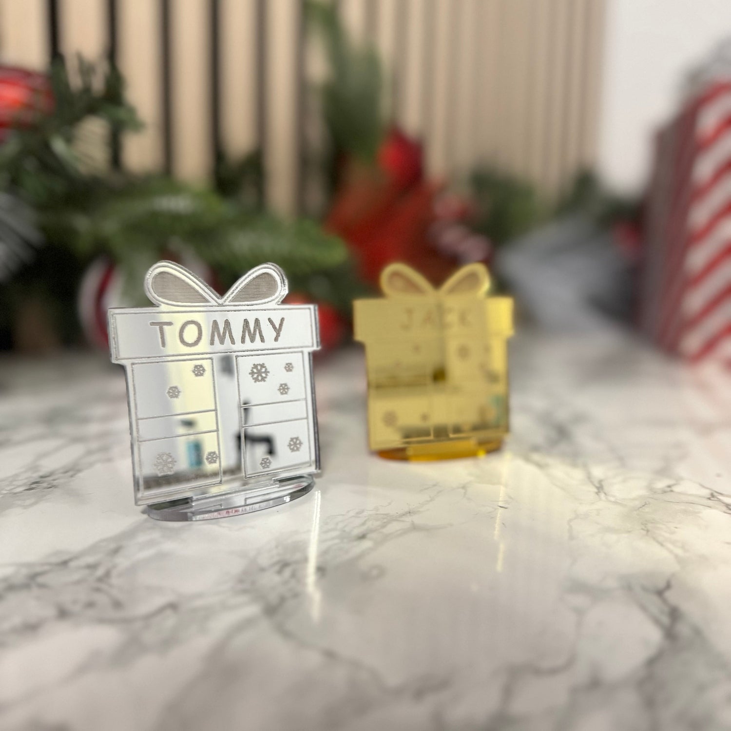 Personalised Christmas Gift Place Name / Standing Ornament The Crafty Bonobo 4