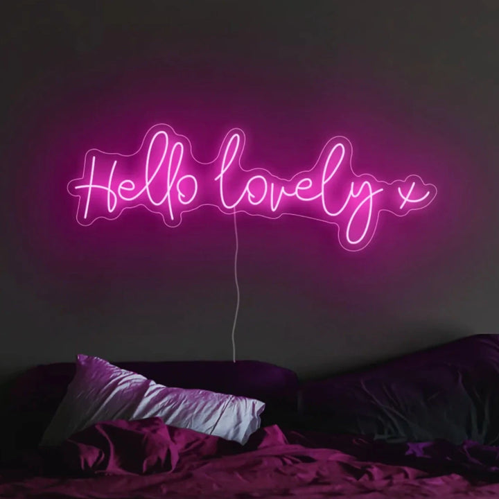 Hello Lovely x Neon Sign